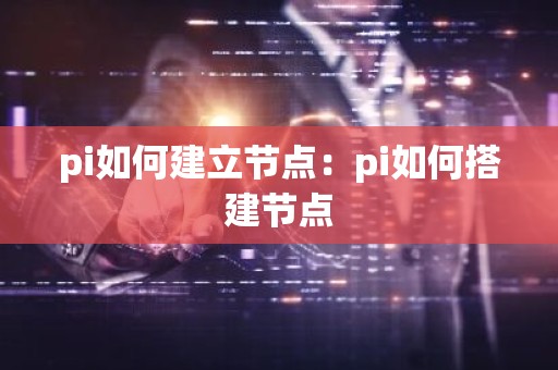 pi如何建立节点：pi如何搭建节点