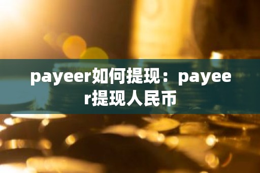 payeer如何提现：payeer提现人民币