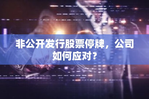 非公开发行股票停牌，公司如何应对？