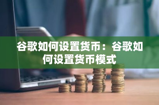 谷歌如何设置货币：谷歌如何设置货币模式