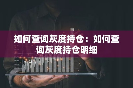 如何查询灰度持仓：如何查询灰度持仓明细