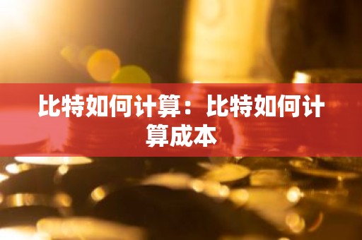 比特如何计算：比特如何计算成本