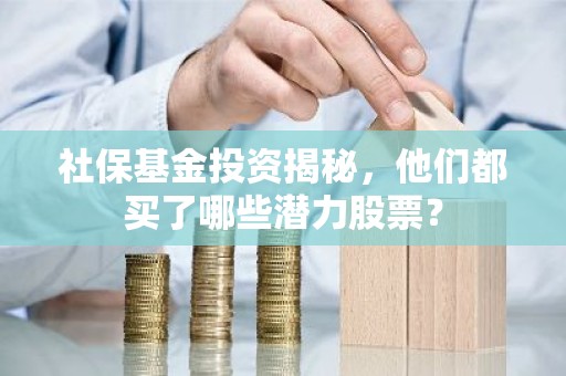 社保基金投资揭秘，他们都买了哪些潜力股票？