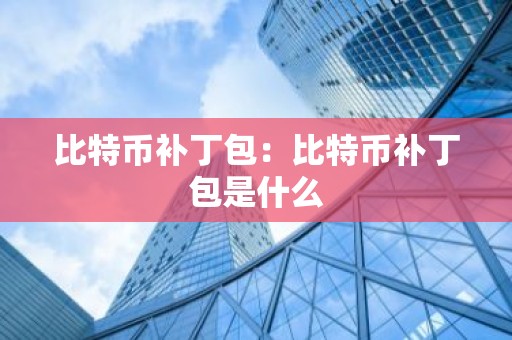 比特币补丁包：比特币补丁包是什么