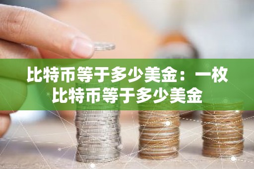 比特币等于多少美金：一枚比特币等于多少美金