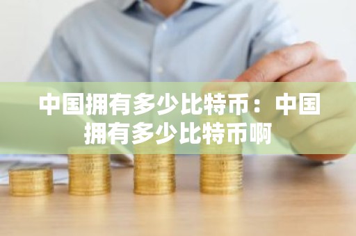 中国拥有多少比特币：中国拥有多少比特币啊