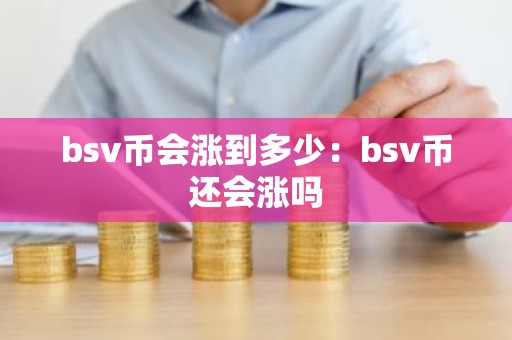 bsv币会涨到多少：bsv币还会涨吗