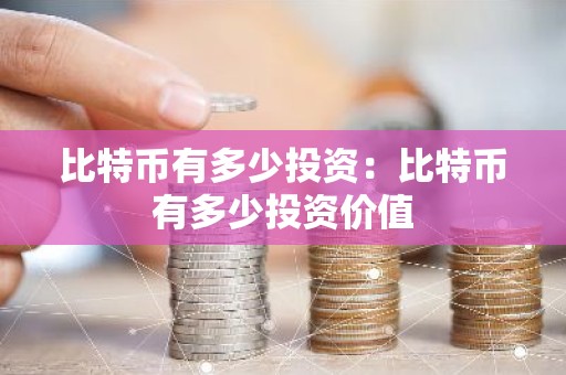 比特币有多少投资：比特币有多少投资价值