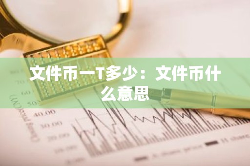 文件币一T多少：文件币什么意思