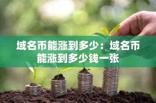 域名币能涨到多少：域名币能涨到多少钱一张