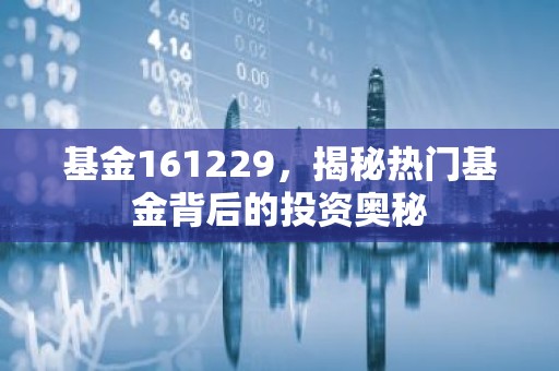 基金161229，揭秘热门基金背后的投资奥秘