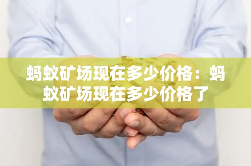 蚂蚁矿场现在多少价格：蚂蚁矿场现在多少价格了
