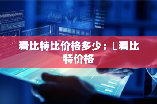 看比特比价格多少：帀看比特价格