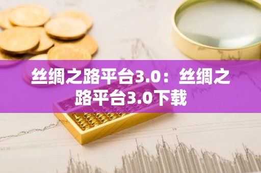 丝绸之路平台3.0：丝绸之路平台3.0下载