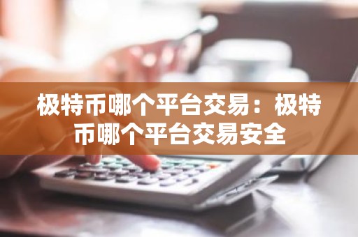 极特币哪个平台交易：极特币哪个平台交易安全