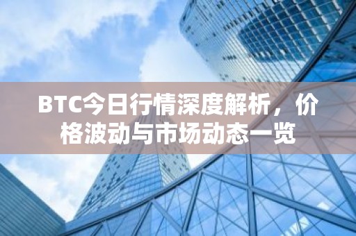 BTC今日行情深度解析，价格波动与市场动态一览