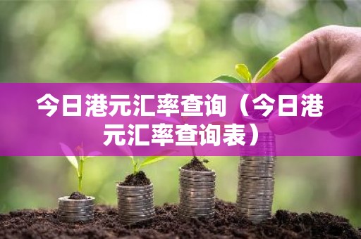 今日港元汇率查询（今日港元汇率查询表）