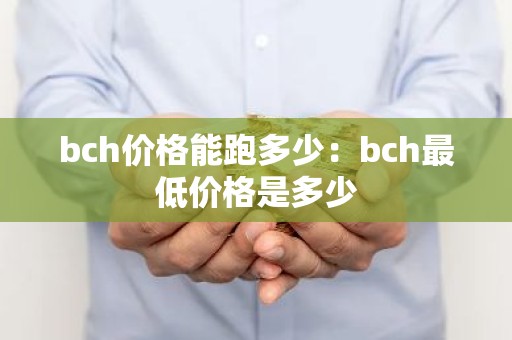 bch价格能跑多少：bch最低价格是多少