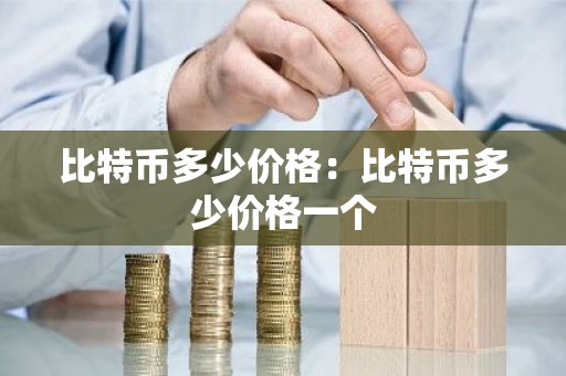 比特币多少价格：比特币多少价格一个
