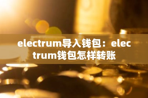 electrum导入钱包：electrum钱包怎样转账