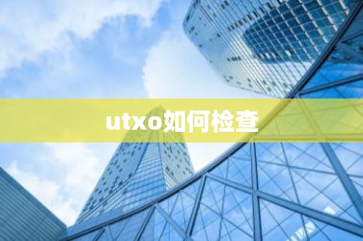 utxo如何检查