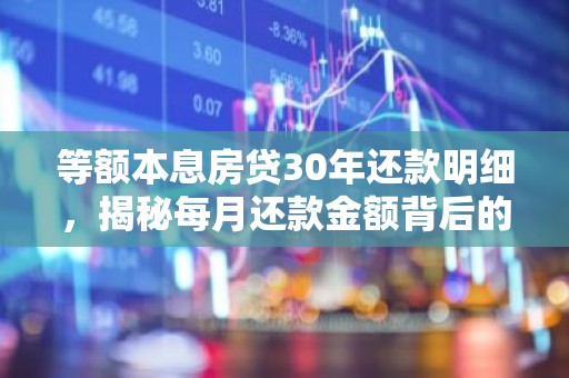 等额本息房贷30年还款明细，揭秘每月还款金额背后的秘密