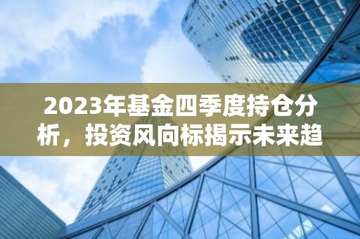 2023年基金四季度持仓分析，投资风向标揭示未来趋势