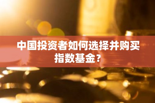 中国投资者如何选择并购买指数基金？