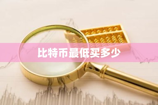 比特币最低买多少
