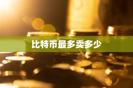 比特币最多卖多少