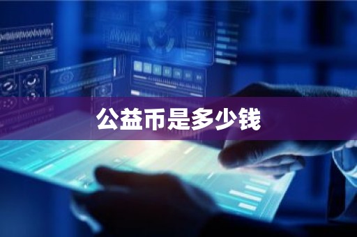 公益币是多少钱