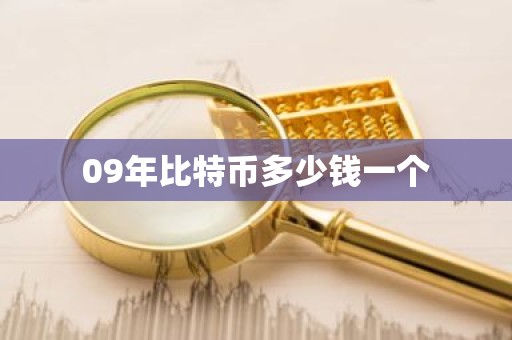 09年比特币多少钱一个
