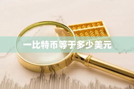 一比特币等于多少美元