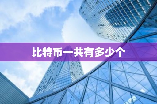 比特币一共有多少个