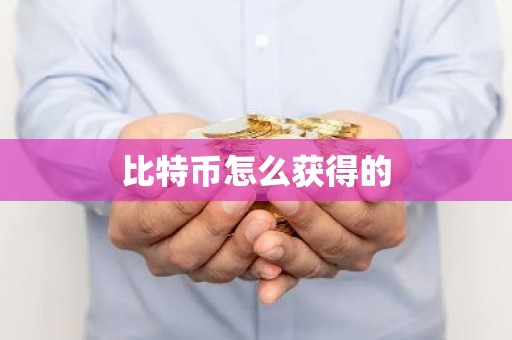 比特币怎么获得的