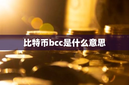 比特币bcc是什么意思