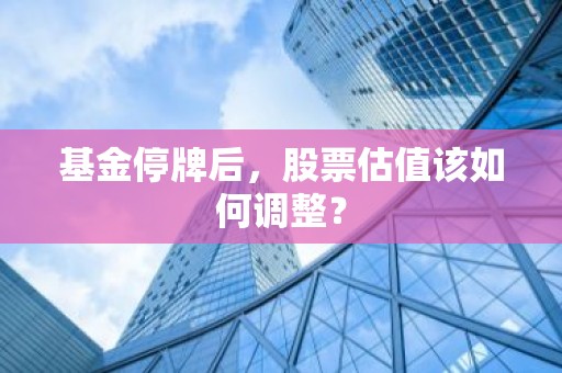 基金停牌后，股票估值该如何调整？