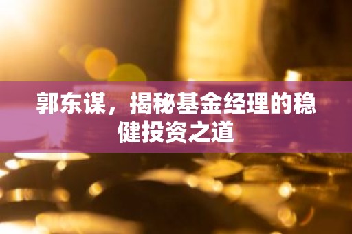 郭东谋，揭秘基金经理的稳健投资之道
