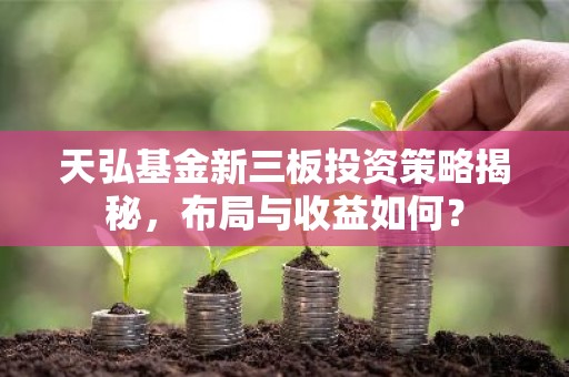 天弘基金新三板投资策略揭秘，布局与收益如何？