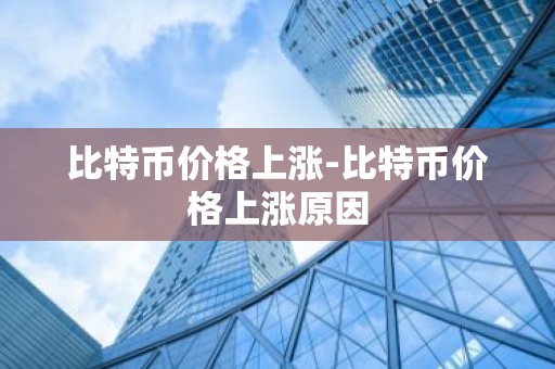 比特币价格上涨-比特币价格上涨原因