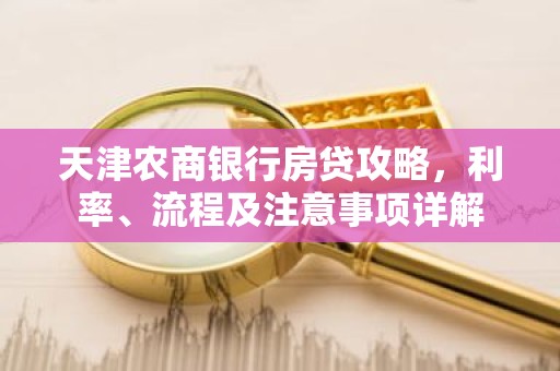 天津农商银行房贷攻略，利率、流程及注意事项详解