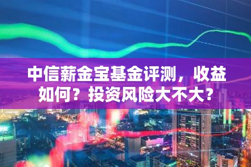中信薪金宝基金评测，收益如何？投资风险大不大？