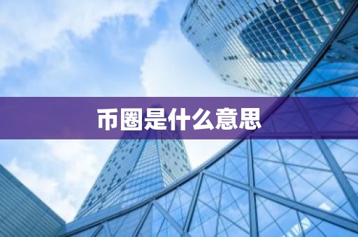 币圈是什么意思