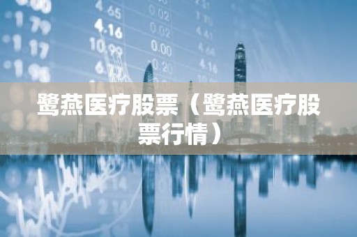 鹭燕医疗股票（鹭燕医疗股票行情）