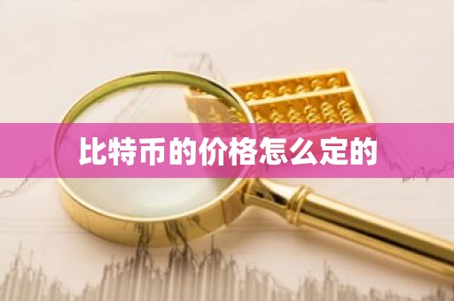 比特币的价格怎么定的