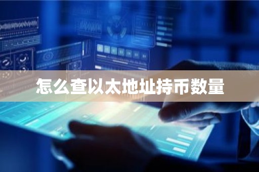 怎么查以太地址持币数量