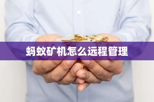 蚂蚁矿机怎么远程管理