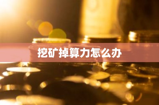 挖矿掉算力怎么办
