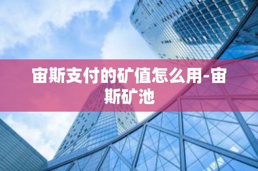 宙斯支付的矿值怎么用-宙斯矿池