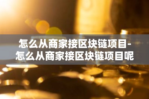 怎么从商家接区块链项目-怎么从商家接区块链项目呢
